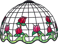 G16-12 Rose Border Lamp Pattern - Purchase Online Secure!