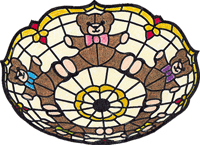 W18-11GP Teddy Bear Ceiling Lamp GlasPak - Purchase Online Secure!