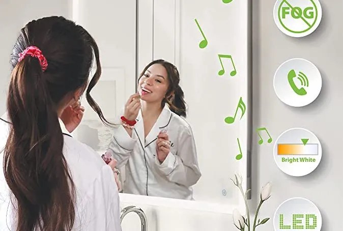 10 Best LED Bathroom Mirrors (2024) | Defogger, Makeup, Shaving - Bathtubber (7)